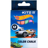 Мел цветной Kite Jumbo Hot Wheels, 12 штук (HW21-075)