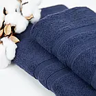 Рушники бавовняні поштучно TM Теп Україна 70*140 Tender Touch Dark blue