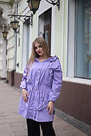 Жіноча куртка-вітровка, ніжного фіолетового кольору, від українського бренду Sweet Woman