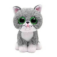 Мягкая игрушка TY Beanie Boos Серый котик Fergus, 15 см (36581)