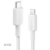 Кабель ANKER 322 USB-C to Lightning - 1.8m Nylon (Білий) (A81B6H21)