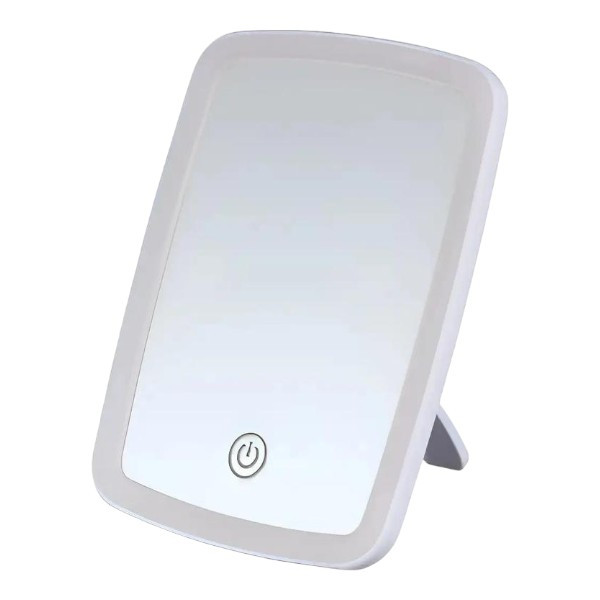 Дзеркало для макіяжу настільне з підсвіткою 002B Біле, фото 1