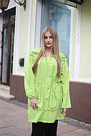 Жіноча куртка-вітровка, ніжного зеленого кольору, від українського бренду Sweet Woman