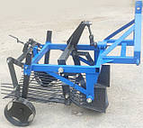 Однорядна вібраційна картоплекопалка КТН-1ВЄ до мінітрактора (активний ніж 50см, вага 86 кг), фото 7