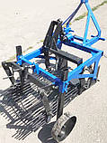 Однорядна вібраційна картоплекопалка КТН-1ВЄ до мінітрактора (активний ніж 50см, вага 86 кг), фото 5