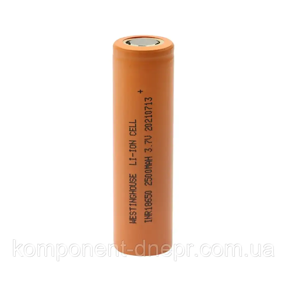 Акумулятор високотоковий літій-іонний Westinghouse Li-ion INR18650, 2500 mAh, 10С