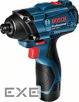 Гайковерт ударний Bosch GDR 120-LI, 12V, 1300/2600об/хв, 100Нм, М4-М12, 1.1кг, без А (0.601.9F0.000)