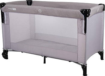 Манеж-ліжечко (складна, сумка для зберігання, на коліщатках) FreeON Bedside travel cot Grey 39968 Сірий
