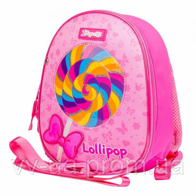 Рюкзак дитячий 1 Вересня K-43 Lollipop, для дівчаток, рожевий (552277)