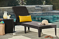 Шезлонг Keter Jaipur Sun Lounger коричневый