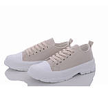 Кеди жіночі бежеві кросівки 38 розмір, фото 2