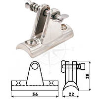 Вилка опорная для судна 90° вогнутая нержавеющая сталь Sunfine