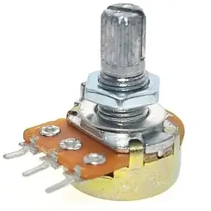 Резистор переменный WH148-1А-2 B 500кОм 3 pin прямой - фото 1 - id-p651359160