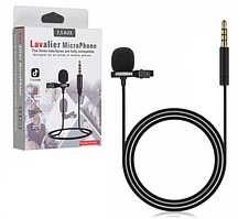 Мікрофон петличний JH-043 Lavalier MicroPhone 3.5mm Jack із затискачем