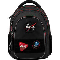 Рюкзак школьный для подростка Kite Education NASA, для мальчиков, черный (NS22-8001M)