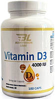 Витамин Д3 в капсулах Bodyperson Labs Vitamin D3 4000 IU 100 капсул Холекальциферол