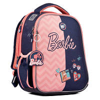 Рюкзак школьный каркасный ортопедический для первоклассника Yes H-100 Barbie, для девочек (559111)