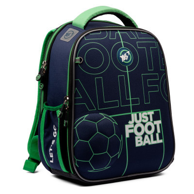 Рюкзак шкільний каркасний ортопедичний для першокласника Yes H-100 Football, для хлопчиків (559379)