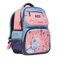 Рюкзак школьный полукаркасный ортопедический 1 Вересня S-105 MeToYou, для девочек, розовый/голубой (556351)