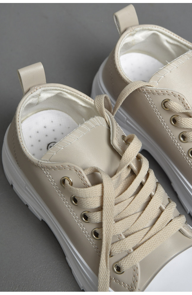 Кеди жіночі бежеві кросівки 38 розмір, фото 1