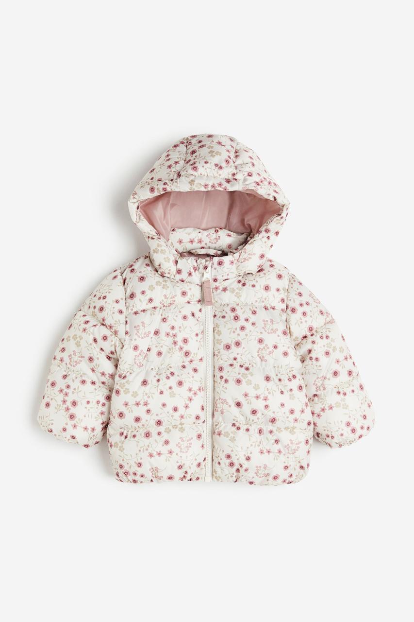 Куртка для дівчинки в квітковий принт H&M 86см, фото 1