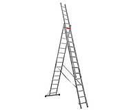 Трехсекционная алюминиевая лестница Triomax Pro VIRASTAR 3x15 ступеней