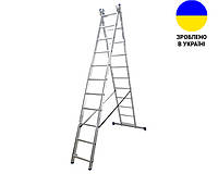 Алюминиевая двухсекционная лестница 2x11 ступеней DUOMAX VIRASTAR