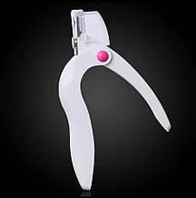 Каттер (типсоріз, кусачки) для обрізання штучних нігтів Білий