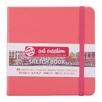 Скетчбук для графіки Art Creation Coral, 140 г/м2, 12x12 см, 80 арк., рожевий (9314314M)