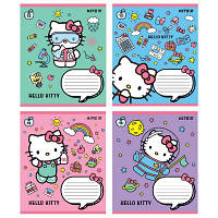 Тетрадь школьная Kite Hello Kitty, 12 листов, в косую линию (HK22-235)