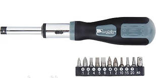 Викрутка реверсивна Matrix Master набір біт 11 шт CrV