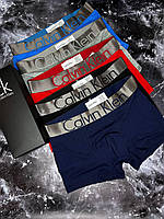 Мужские набор нижнего белья 5 шт в коробке Премиум качества, мужские наборы Tommy Lacoste CK Louis Vuitton CK Steel, M