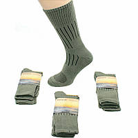 Мужские высокие носки хаки Упаковка 2 пары Тактические демисезонные повседневные носки хлопок
