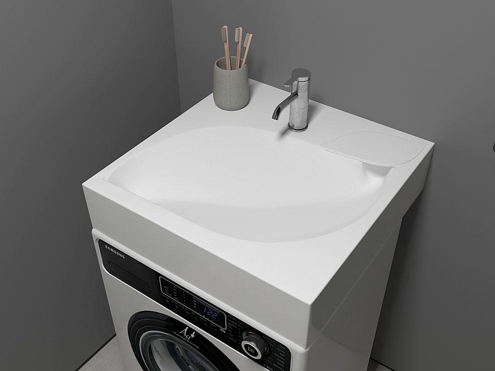 Раковина, Умивальник, на пральну машину Luxor Flower, фото 1