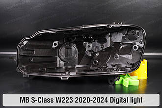 Корпус фари Mercedes-Benz S-Class W223 Digital light (2020-2024) дорестайлінг лівий
