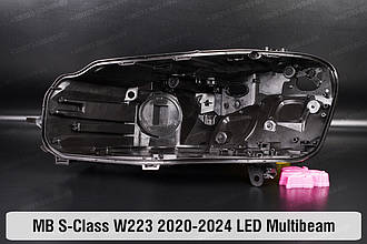 Корпус фари Mercedes-Benz S-Class W223 LED Multibeam (2020-2024) дорестайлінг лівий