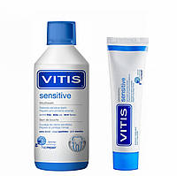 Набор VITIS SENSITIVE (зубная паста 100 мл + ополаскиватель 500 мл)