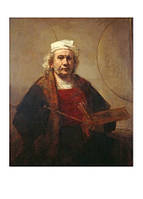 Открытка Rembrandt - Self-portrait with Two Circles