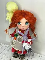 Авторська текстильна лялька ручної роботи інтер'єрна Лія