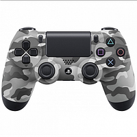 Многофункциональный джойстик DualShock 4 для Sony PS4 V2 Серый камуфляж Bluetooth NEW С ЛОГОТИПОМ