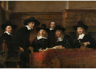 Листівка Rembrandt — The Syndics of the Amsterdam