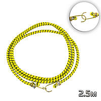 Резинка для багажника велосипеда 2.5м багажна резинка з гачками 10мм - Різнокольоровий ремінь багажний