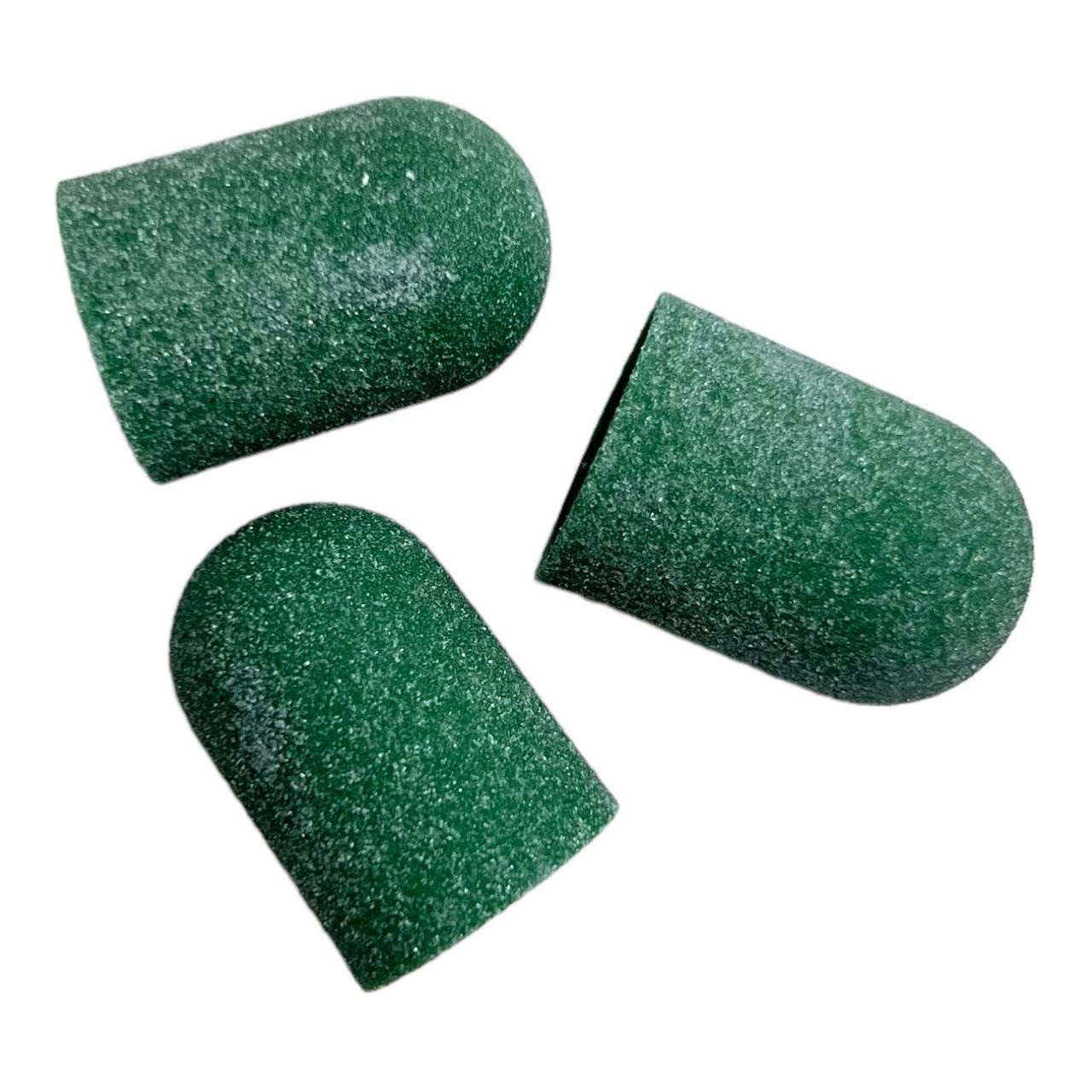 Ковпачки та основа під них для педикюру 16 мм 180 грит коричневі