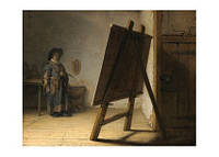 Открытка Rembrandt - The Artist in his Studio