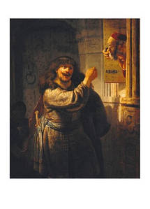 Открытка Rembrandt - Samson Threatened his Father in Law