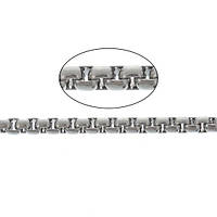 Цепочка на метраж Finding Плетение крест прямоугольное звено Сталлисты 3 мм Нержавеющая сталь Цена за 1 метр