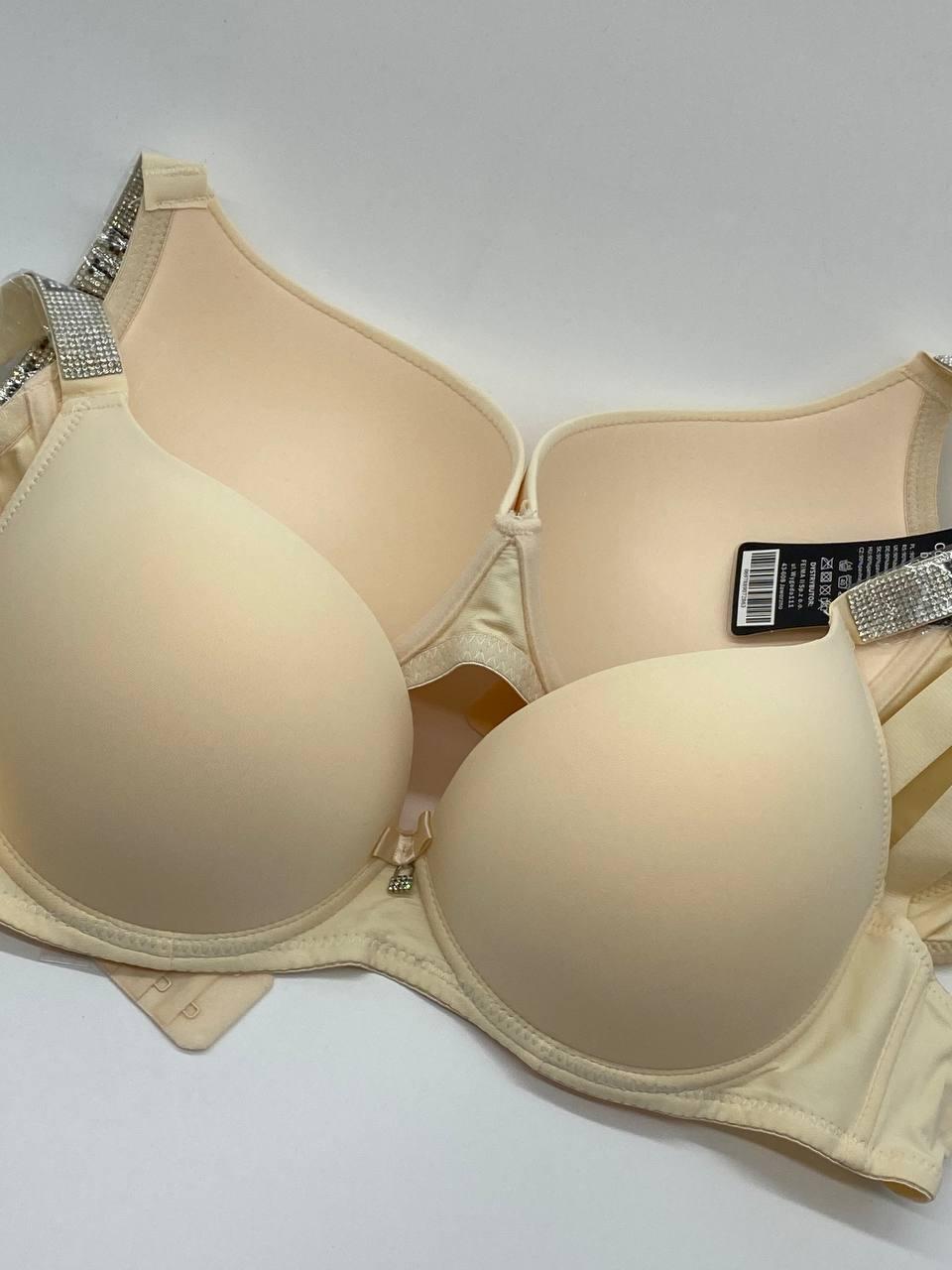 Бюстгальтер гладкий бежевий BIWEIER чашка C 72863-1, фото 1
