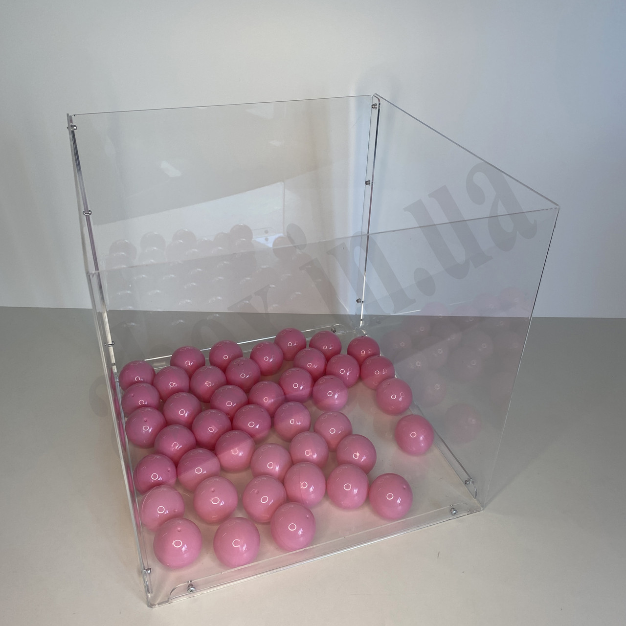 Бокс для розіграшу | Лотобокс прозорий | 300Х300Х300мм