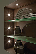 Вбудований точковий світильник білий металевий на 1 лампу GU10 8.7х11.5 см, фото 5