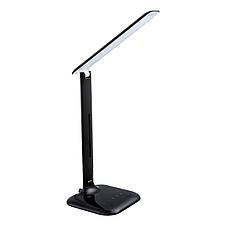 Настільна лампа пластикова чорна 3000-6500K 15х15х55 см, фото 2